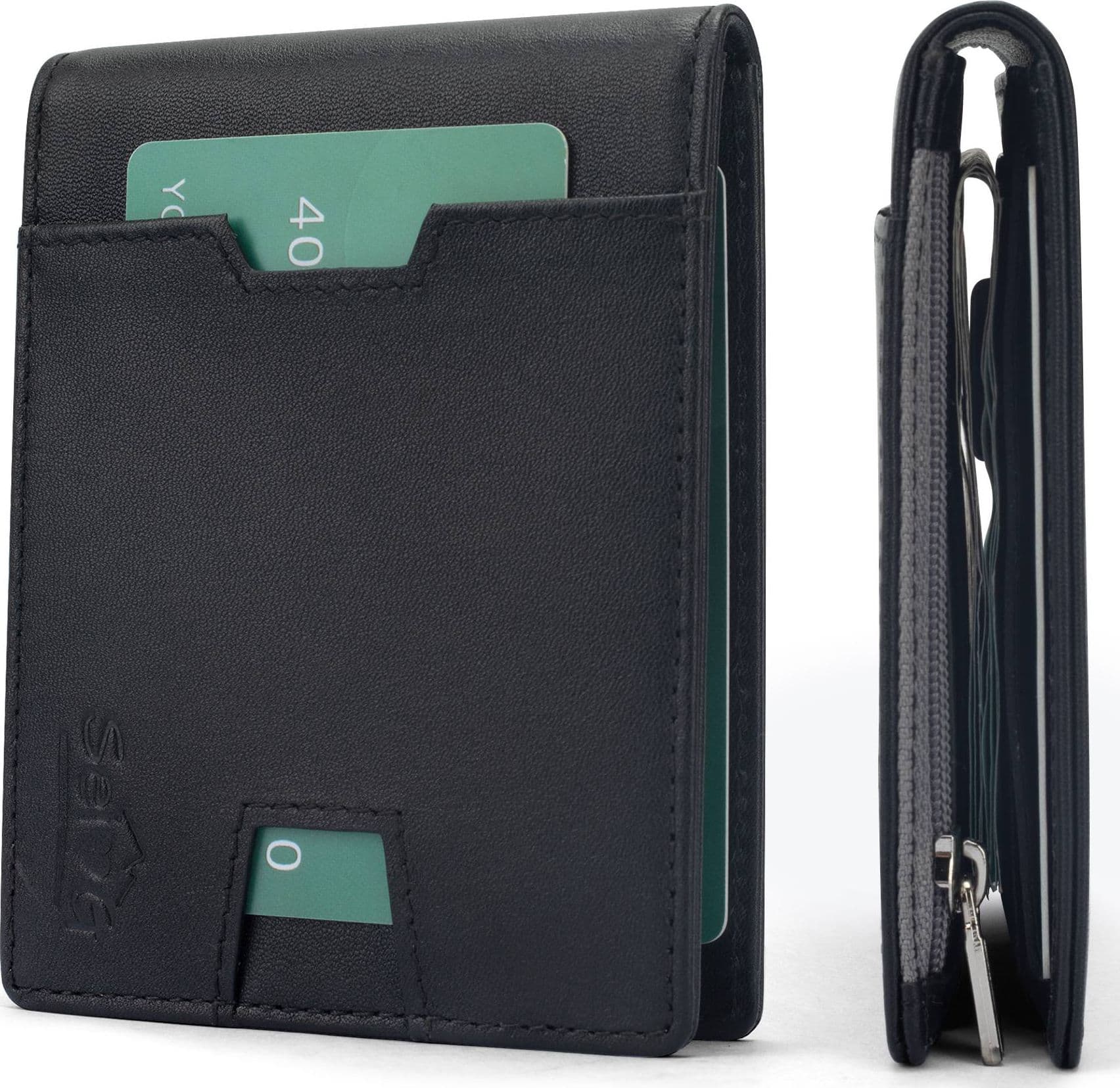 SEI G Portafoglio nero uomo portacarte blocco RFID – libro