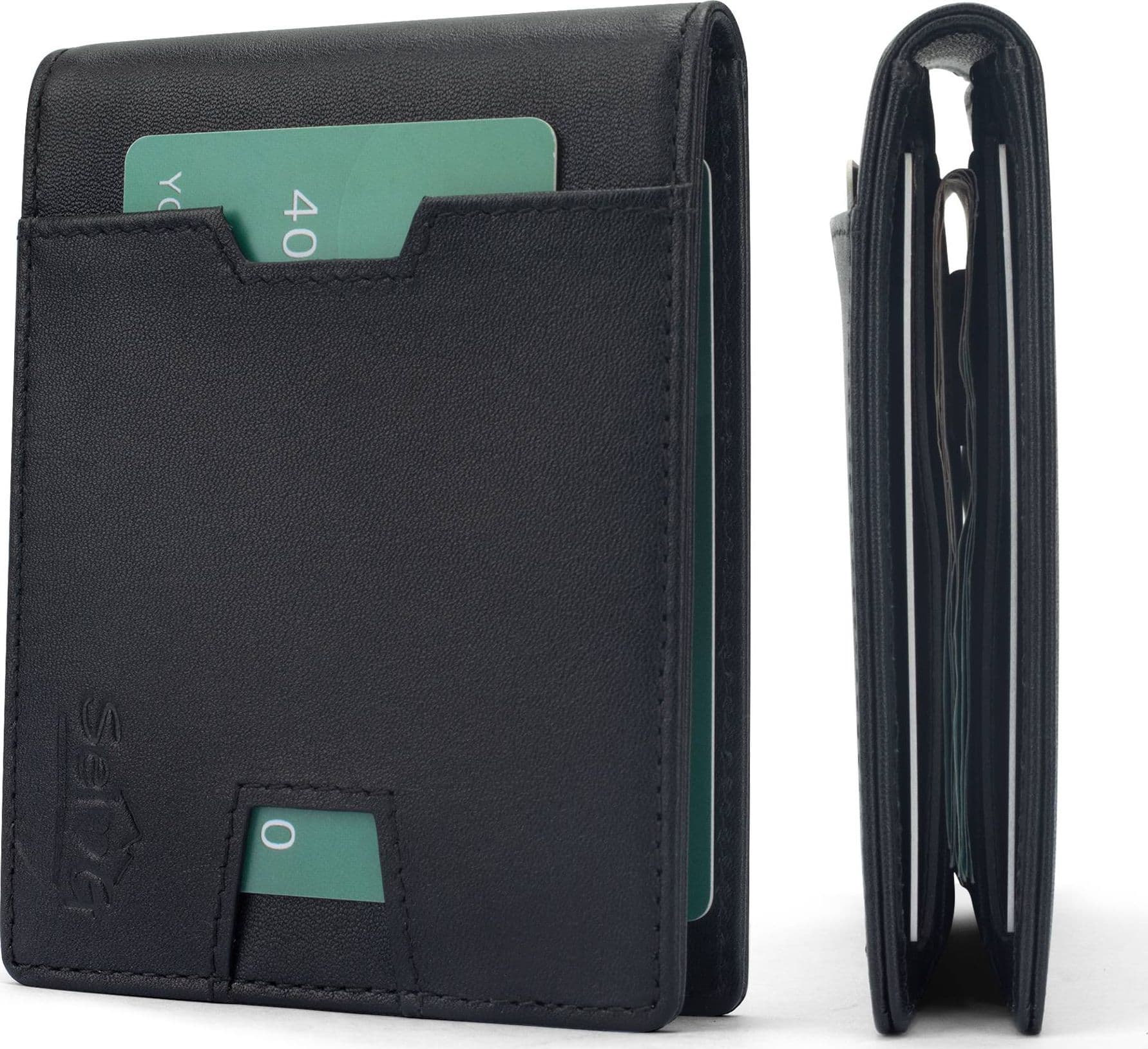 SEI G Portafoglio nero uomo portacarte blocco RFID - 9