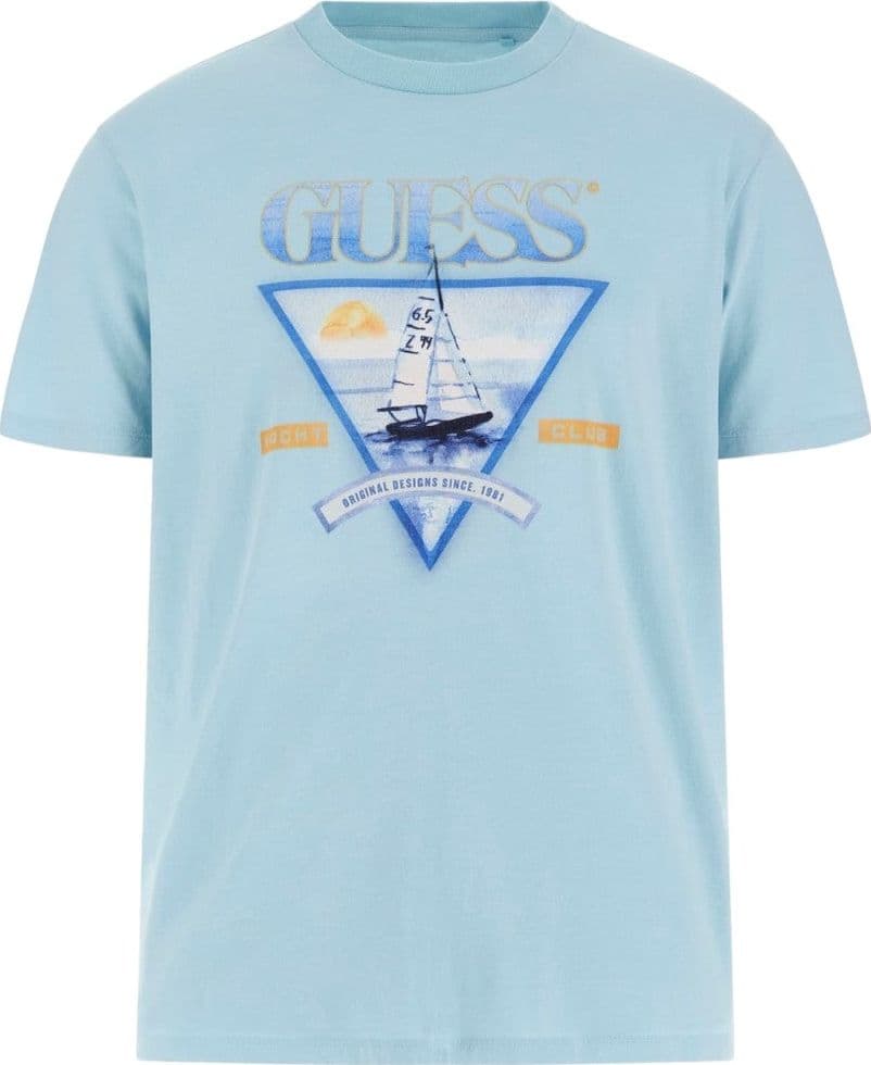 Guess t-shirt celeste Yatch M4GI40 K9RM1 - 4