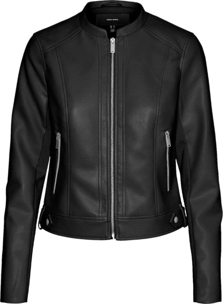 Vero Moda giacca ecopelle nera Riley Fiona 10302440 – XS, Nero – moderno