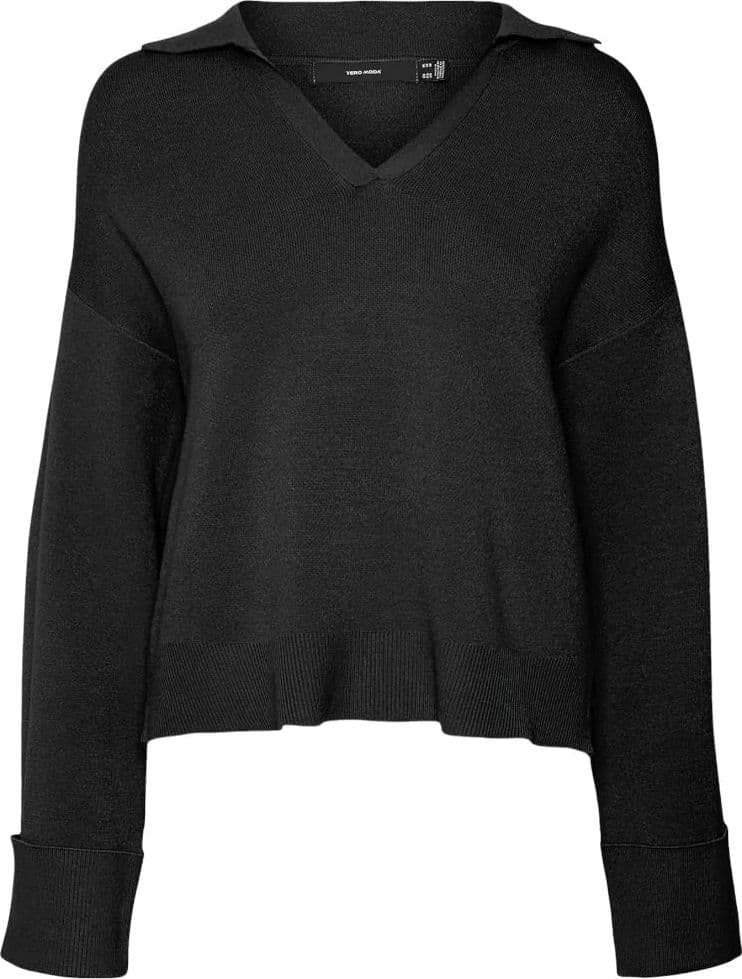 Vero Moda maglioncino polo nero Gold – XS – maglia