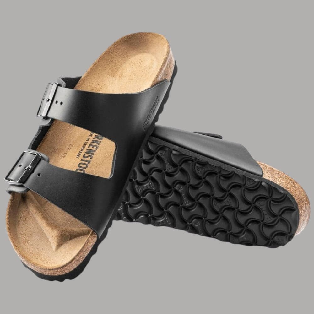 Birkenstock ciabatte Arizona nere in pelle 051193 Ciabatte Birkenstock