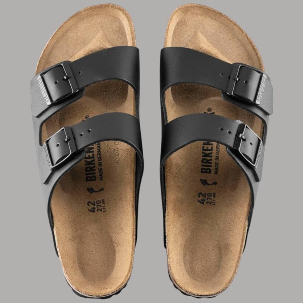 Birkenstock ciabatte Arizona nere in pelle 051193 Ciabatte Birkenstock