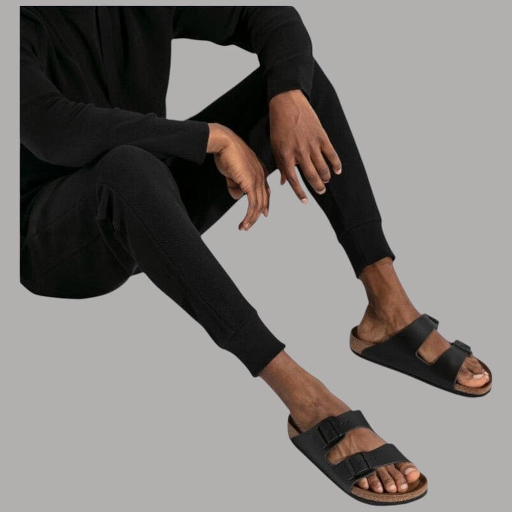 Birkenstock ciabatte Arizona nere in pelle 051193 Ciabatte Birkenstock