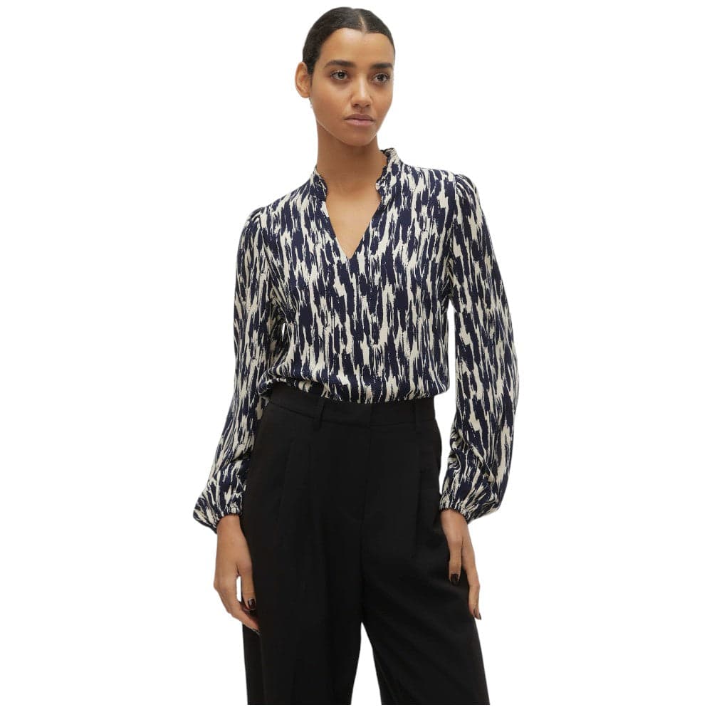 Vero Moda blusa bianco blu Easy Joy 10302057 - 7