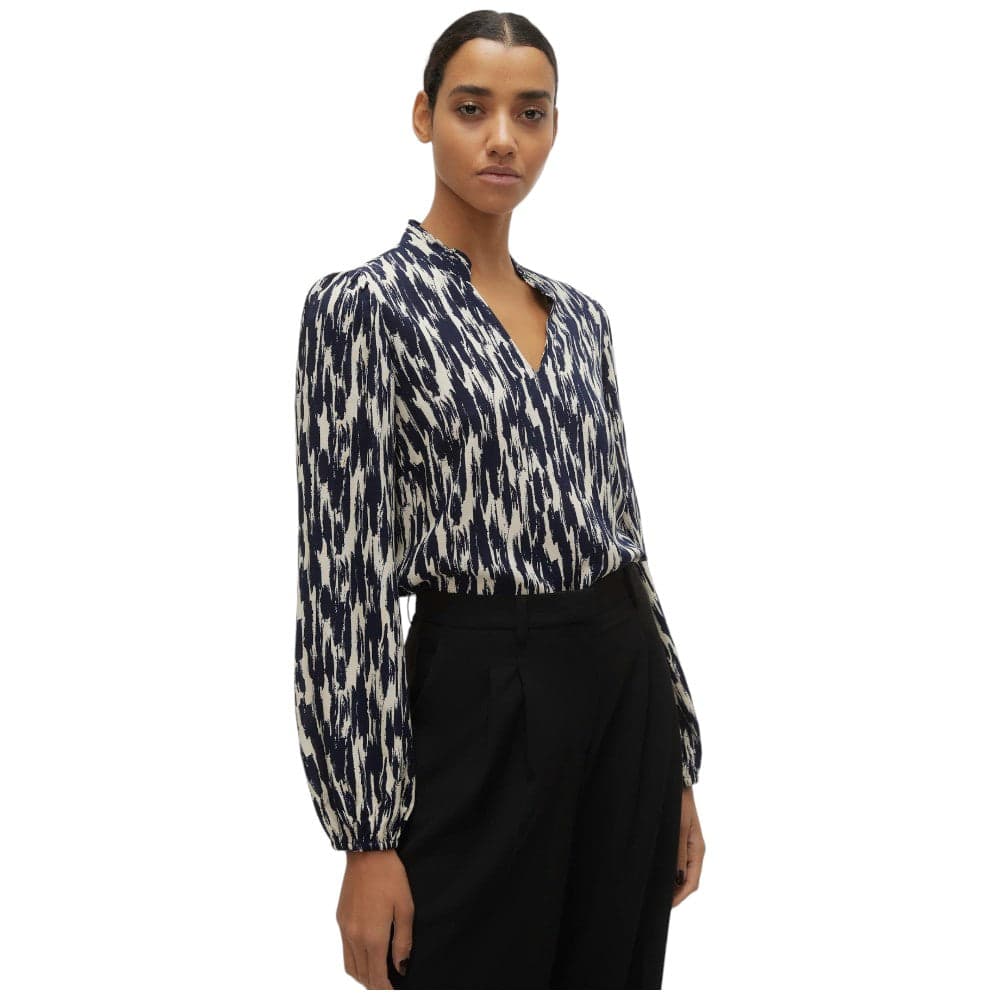 Vero Moda blusa bianco blu Easy Joy 10302057 Camicie Vero Moda