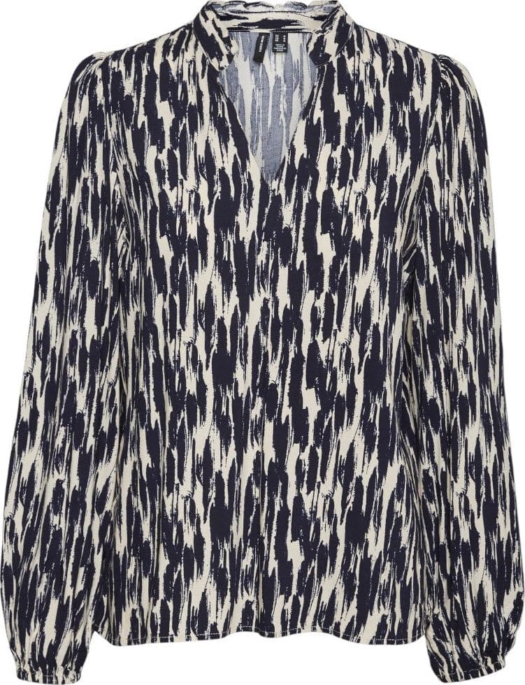 Vero Moda blusa bianco blu Easy Joy 10302057 Camicie Vero Moda