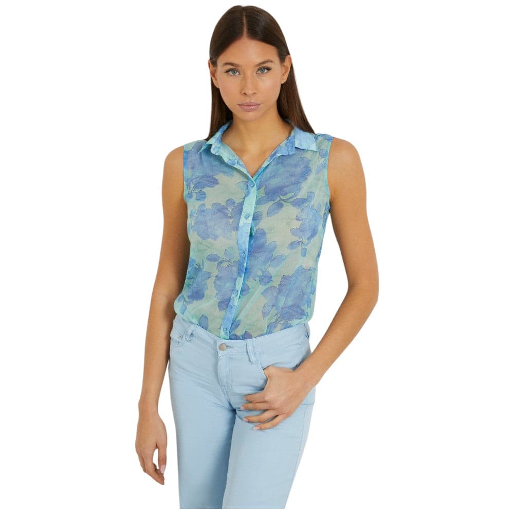 Guess camicia smanicata Clouis W3GH61 WDW82 - 5