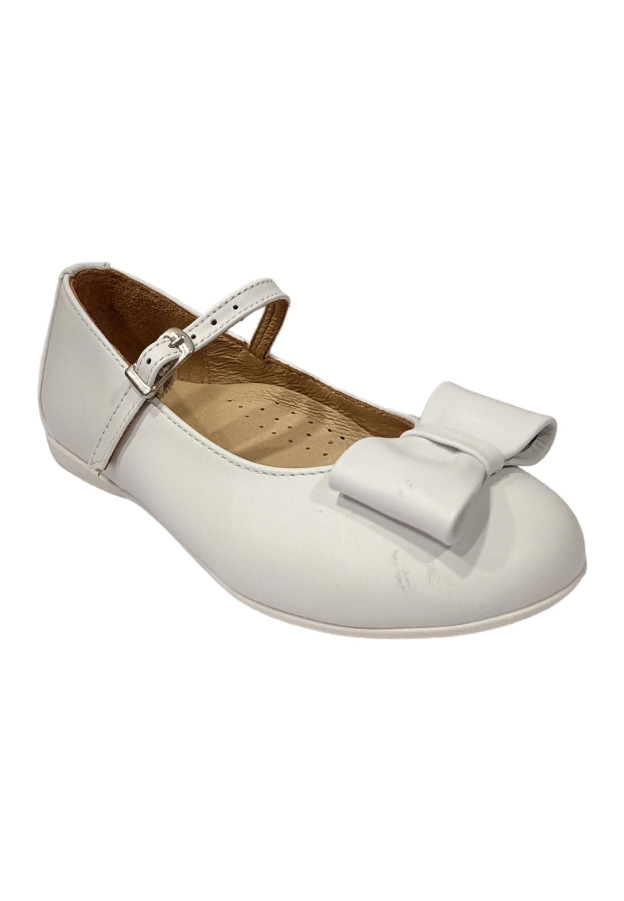 Ballerina bambina Platis P2077 bianco multicolore pelle fibbia elegance style in Ballerine Scarpetteria Gica - Trani, commercioVirtuoso.it