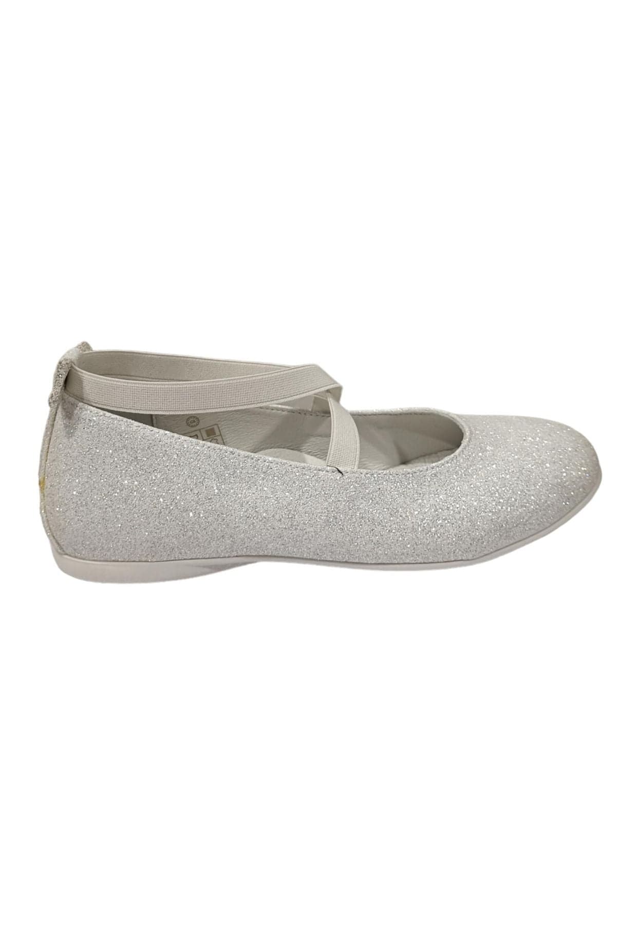 Ballerina bambina Platis P2080 bianco multicolore glitter elastico elegance style in Ballerine Scarpetteria Gica - Trani, commercioVirtuoso.it