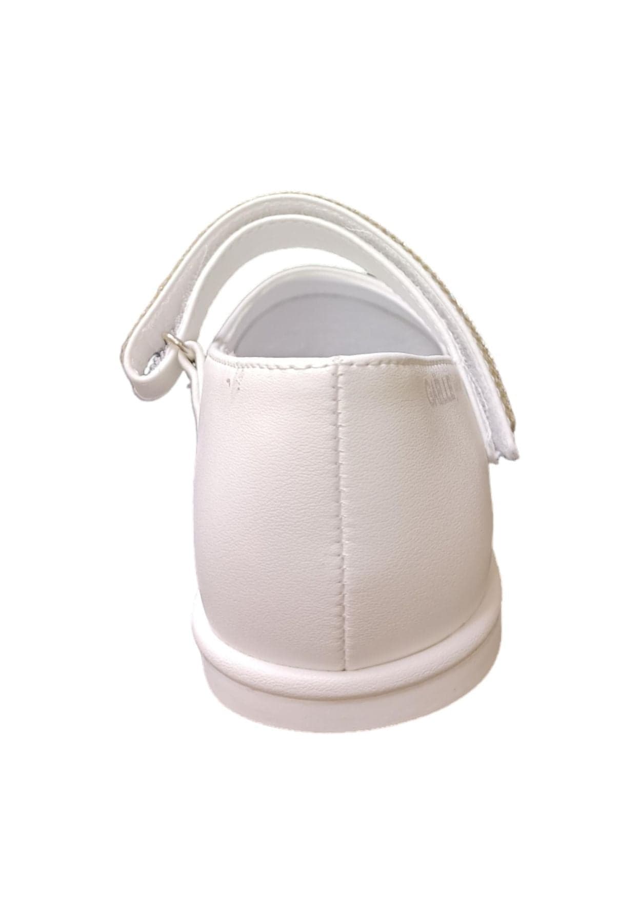 Ballerina bambina Gaelle Lipstick bianco multicolore pelle velcro elegance style in Ballerine Scarpetteria Gica - Trani, commercioVirtuoso.it