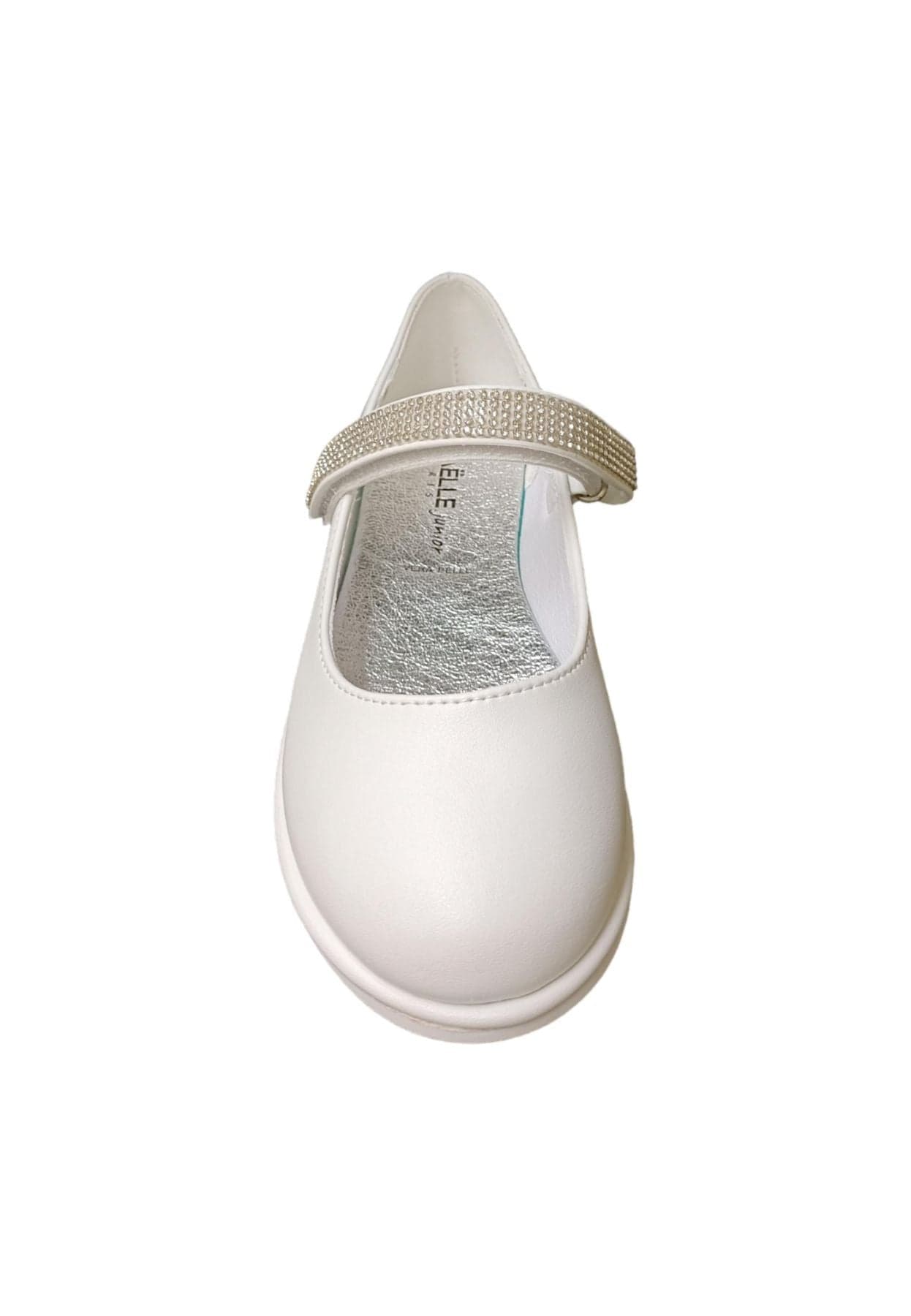 Ballerina bambina Gaelle Lipstick bianco multicolore pelle velcro elegance style in Ballerine Scarpetteria Gica - Trani, commercioVirtuoso.it