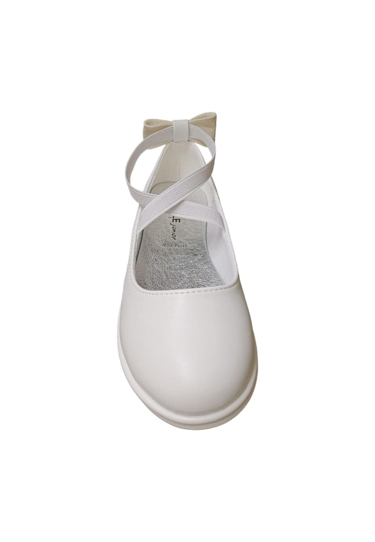Ballerina bambina Gaelle Madame bianco multicolore pelle elastico elegance style in Ballerine Scarpetteria Gica - Trani, commercioVirtuoso.it