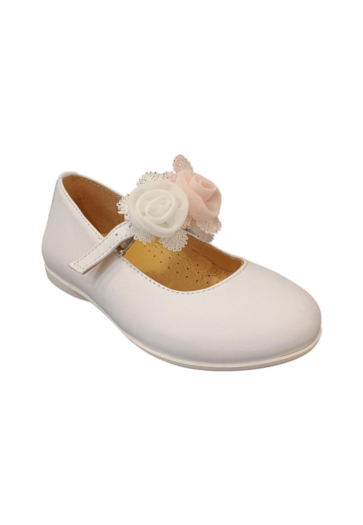 Ballerina bambina Platis P2384 bianco multicolore pelle fibbia elegance style in Ballerine Scarpetteria Gica - Trani, commercioVirtuoso.it