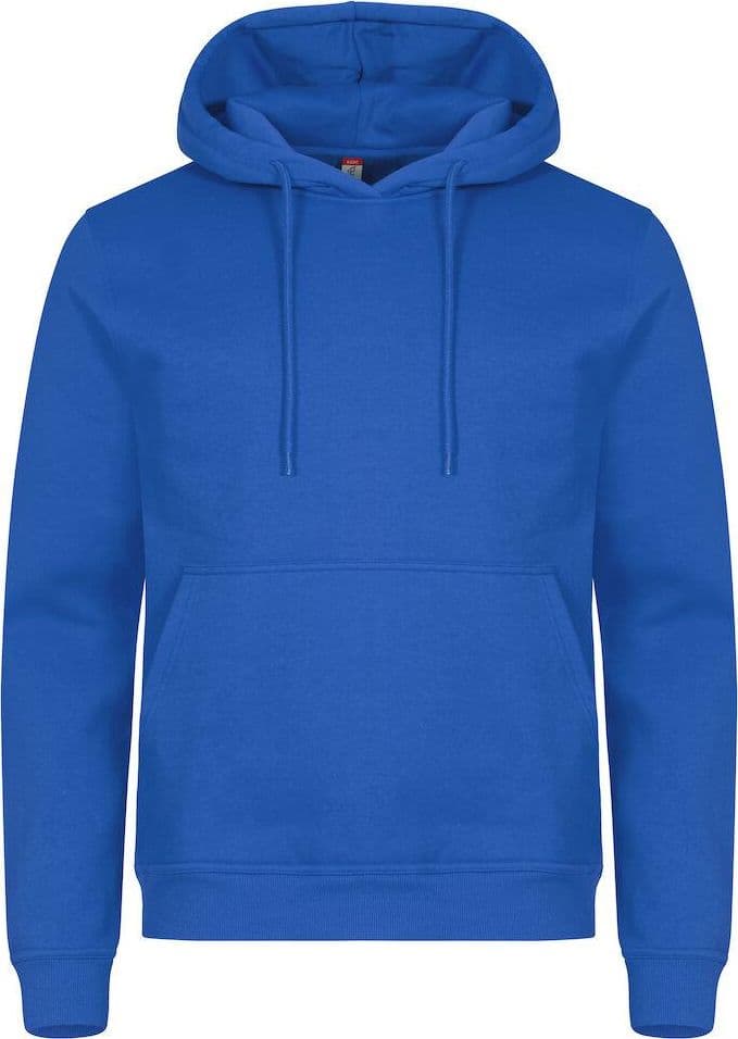 Felpa Clique Miami Royal Azzurro con Cappuccio Tascone a Marsupio Taglie Forti - 2