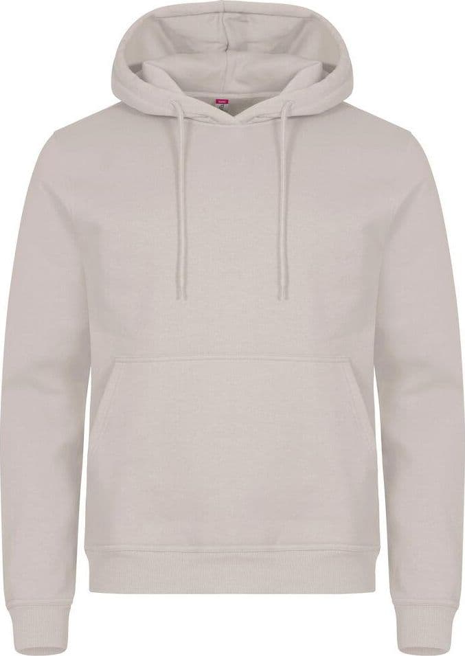 Felpa Clique Miami Grigio Pietra con Cappuccio Tascone a Marsupio - 2