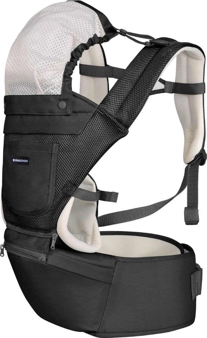 Marsupio Kikkaboo 3in1 Chloe Mesh New – Black – Kikka Boo
