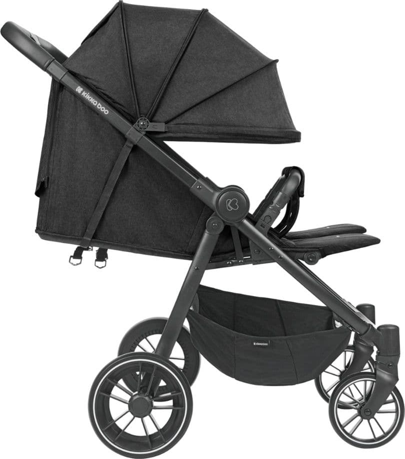 Passeggino Gemellare Kikkaboo Happy 2 – Nero – Kikka Boo