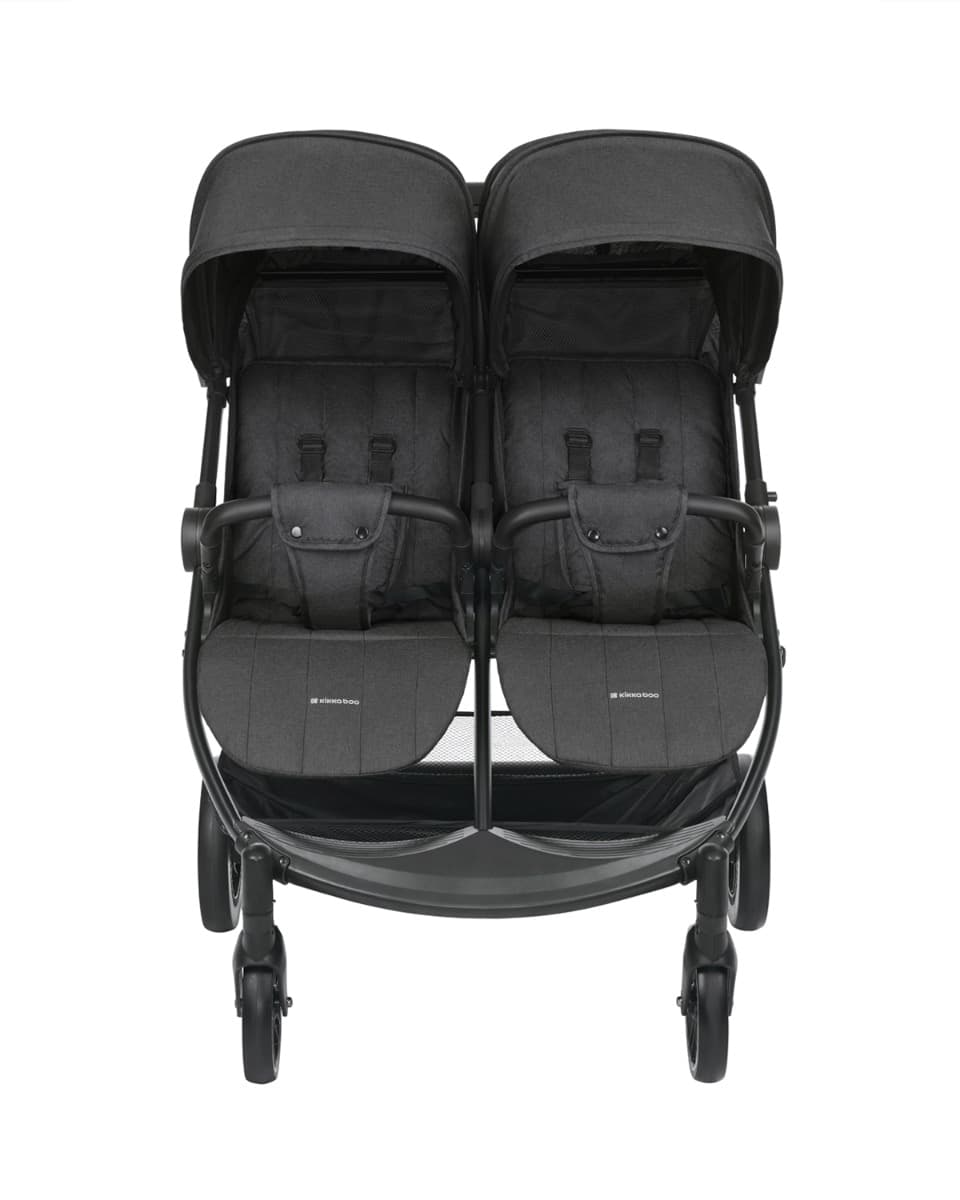 Passeggino Gemellare Kikkaboo Happy 2 – Nero – Kikka Boo