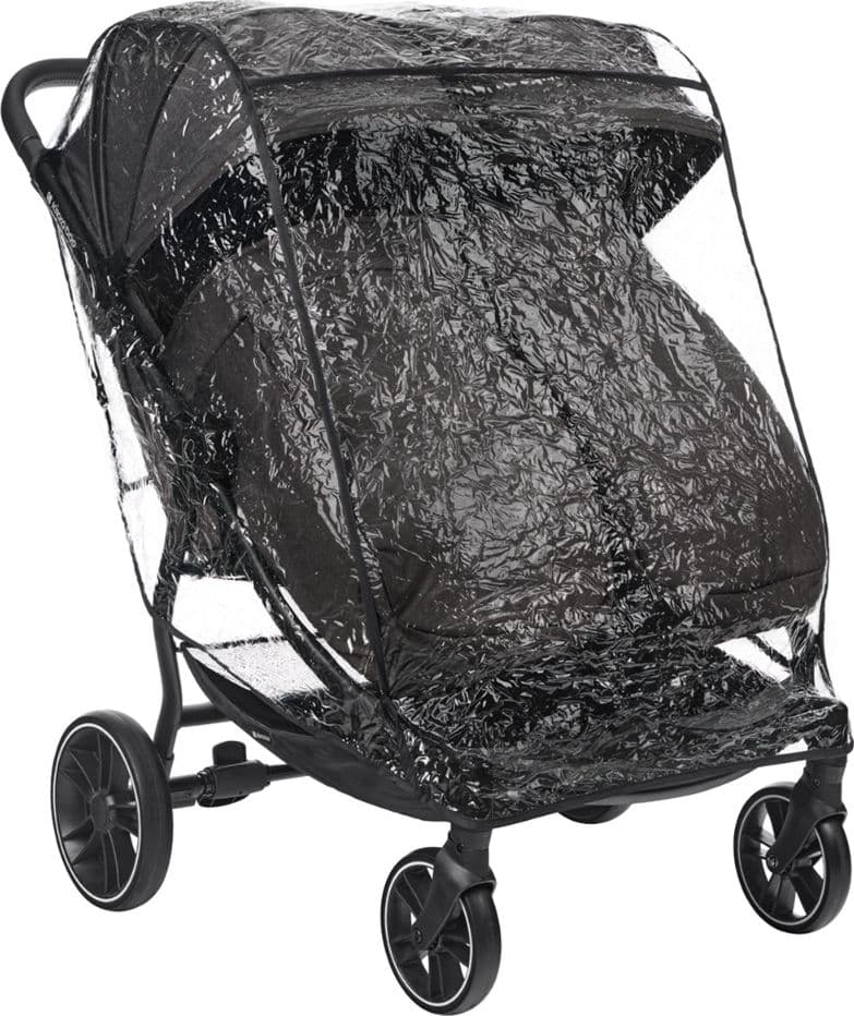 Passeggino Gemellare Kikkaboo Happy 2 – Nero – Kikka Boo