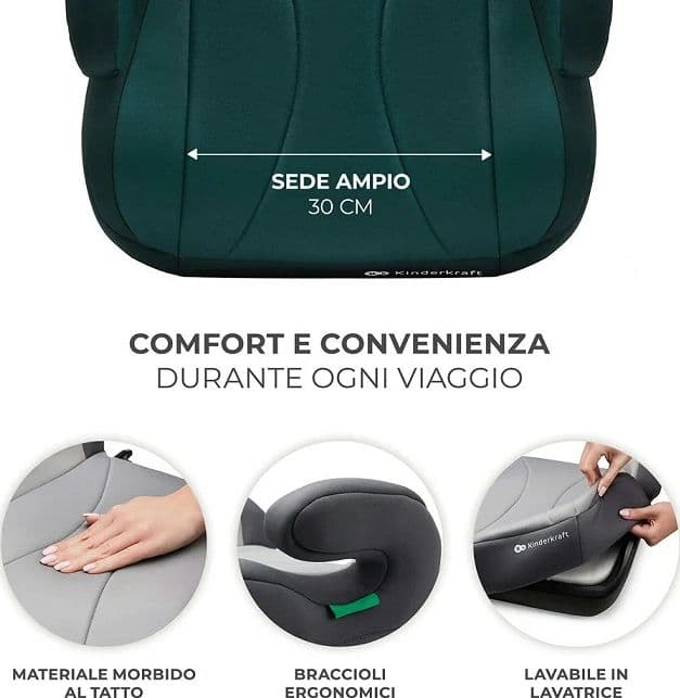 Seggiolino Auto Kinderkraft I-BOOST – Verde