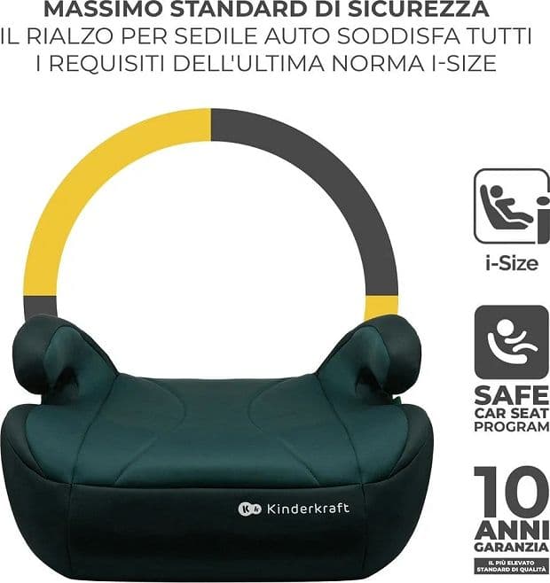 Seggiolino Auto Kinderkraft I-BOOST – Verde