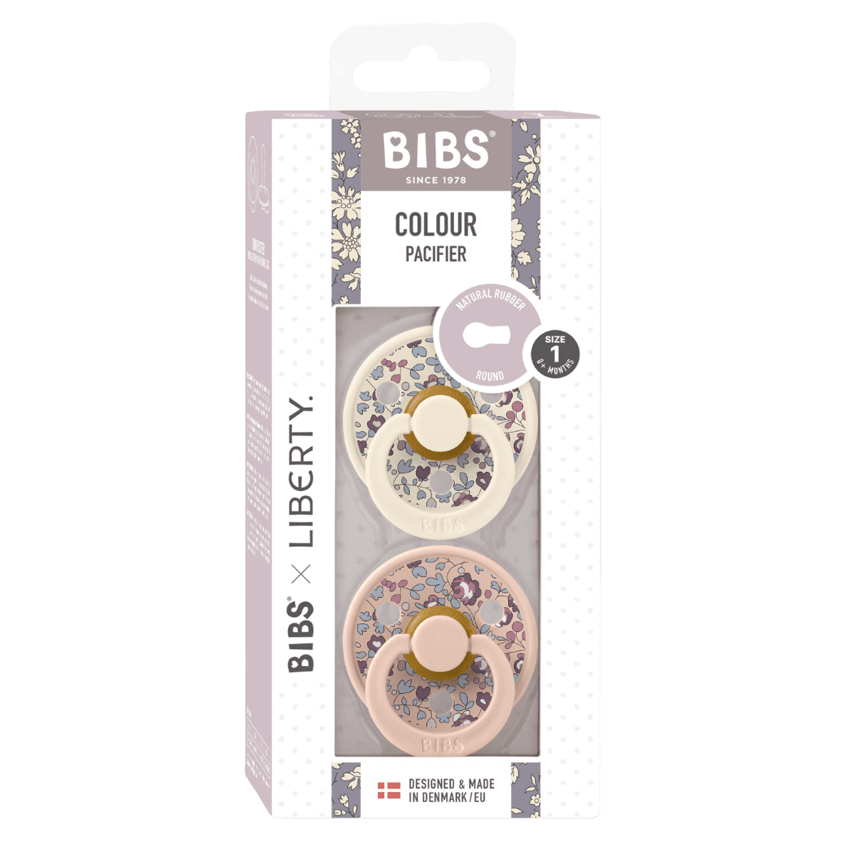 Set 2 Ciucci BIBS Colour Liberty Caucciù Ciliegia 0-6 mesi - 10