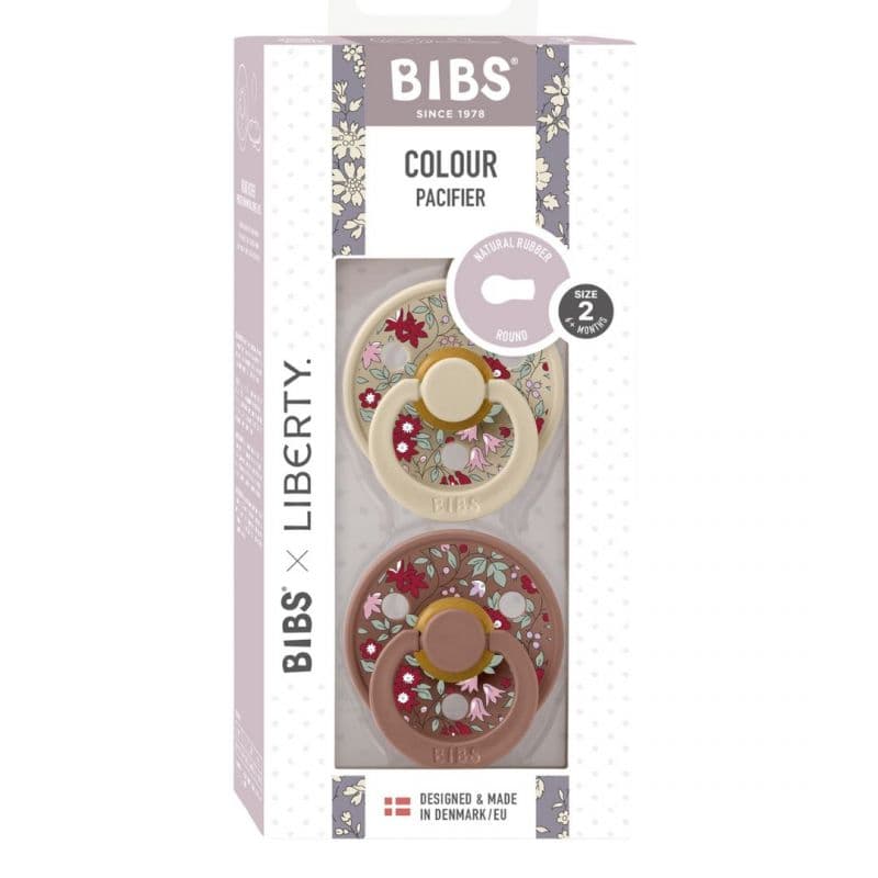 Set 2 Ciucci BIBS Colour Liberty Caucciù Simmetrico 0-6 mesi – Chamomile Lawn Woodchuck