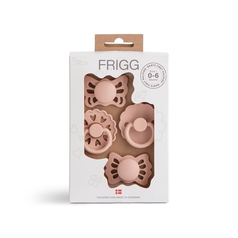 Succhietti - Il Mio Primo Ciuccio Frigg - set 4 pz Floral Hearth 0+ – Blush