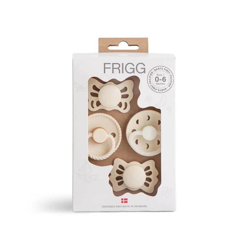 Succhietti - Il Mio Primo Ciuccio Frigg - set 4 pz Moonlight Sailing 0+ – Crema