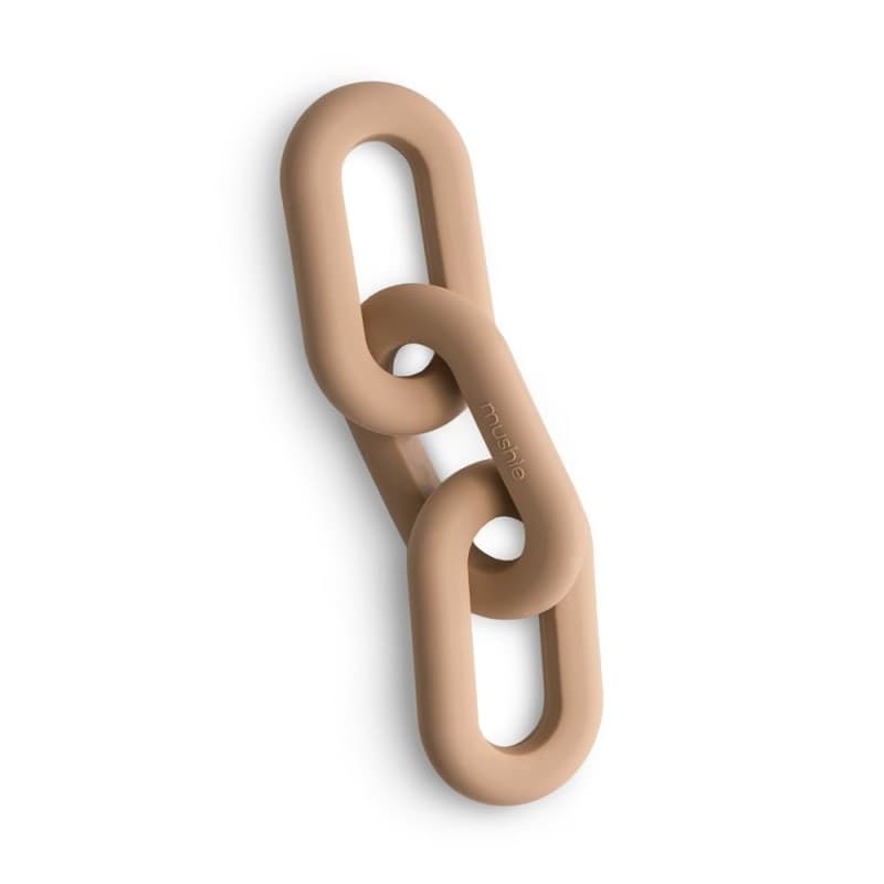 Massagengive Mushie Link Silicone 20x5 - Vari Colori – Naturale
