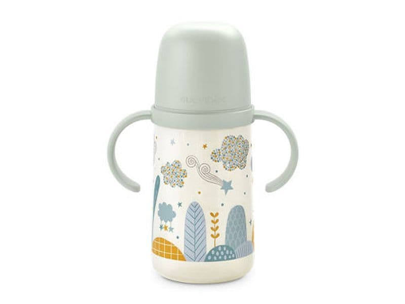 Biberon Suavinex Dreams con Manici Antigoccia 270 ml - 4 mesi – Celeste