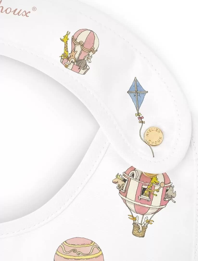 Bavaglino in Raso Atelier Choux Hot Air Ballons - 3