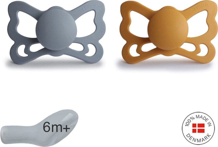 Succhietto Frigg Anatomico Silicone 2 in 1 Butterfly 6+ mesi - Vari Colori – Great G./Honey G.