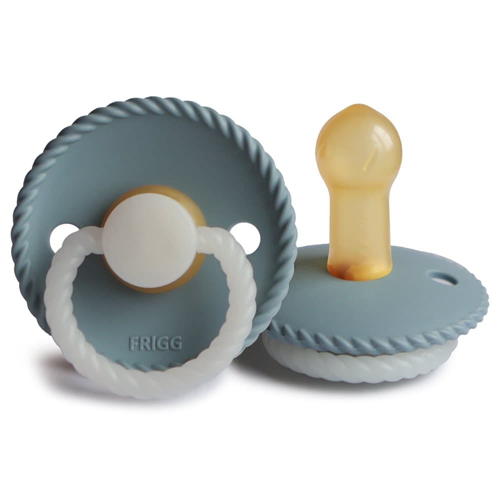 Ciuccio Frigg Rope Night Latex Stone Blue - Varie Misure – 6 -18-mesi