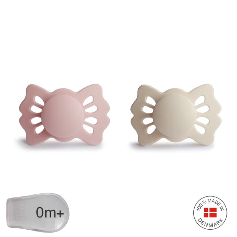 Succhietto Frigg Simmetrico Silicone 2 in 1 Lucky 0-6 mesi - Vari Colori – Blush/Cream