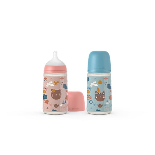 Biberon Suavinex Forest Silicone SX PRO 270 ml-Azzurro - 3