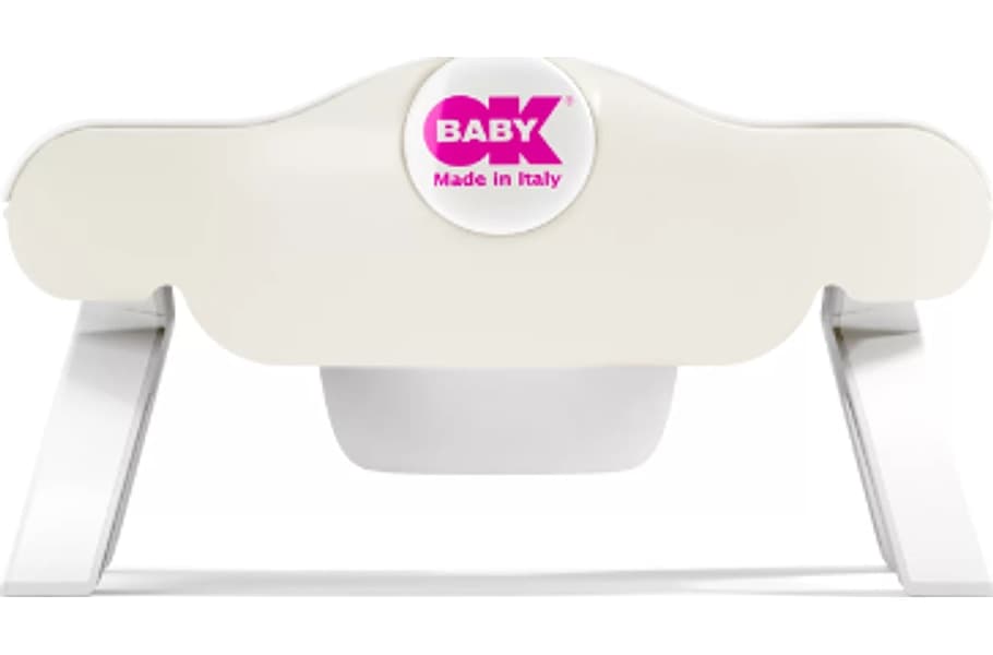 Vasino Pieghevole da Viaggio Ok Baby Roady Colori Assortiti Linea Basic – Bianco
