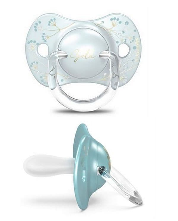 Succhietto Suavinex Gold Edition Silicone SX PRO 0-6m – Azzurro