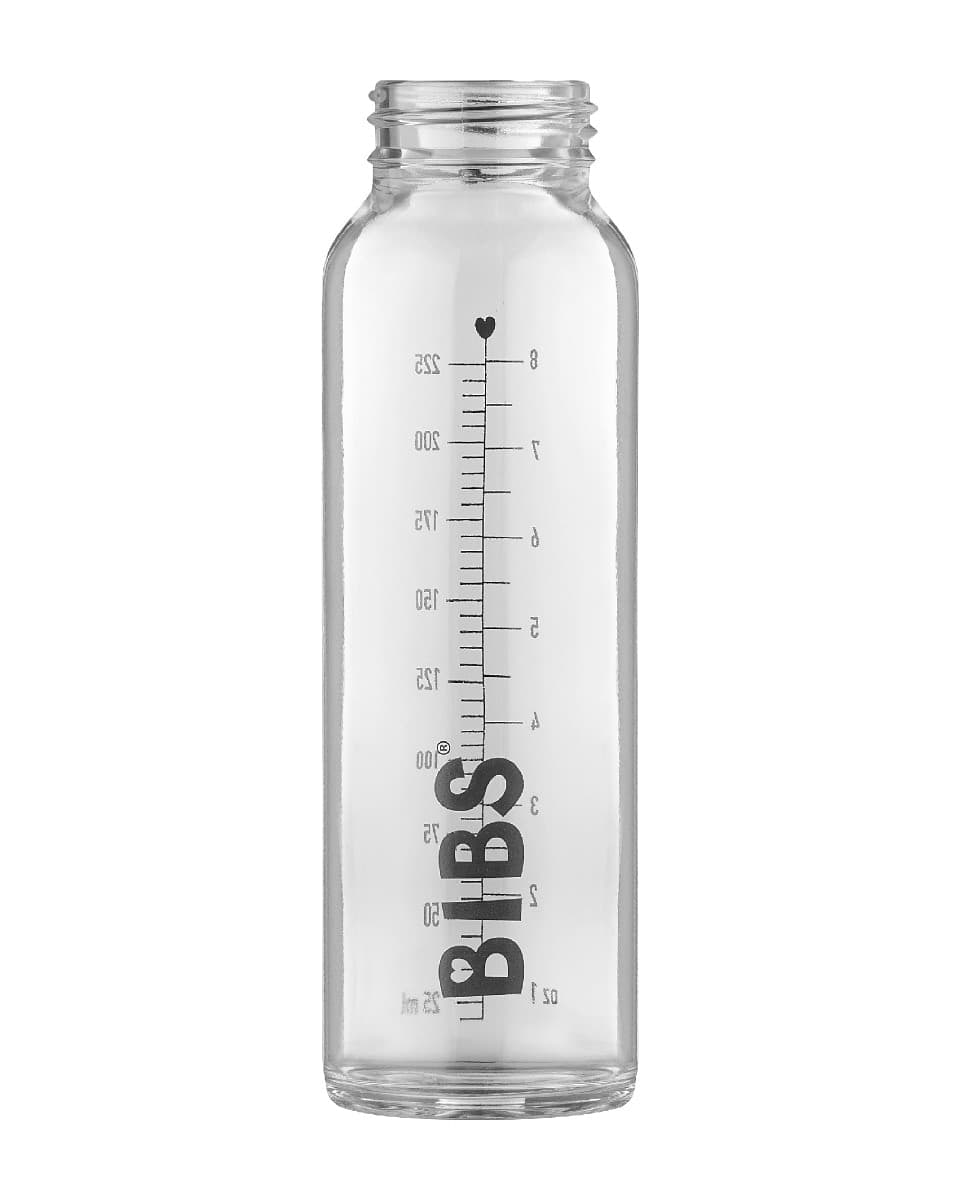 Set Completo Biberon BIBS Vetro 225ml – Marrone