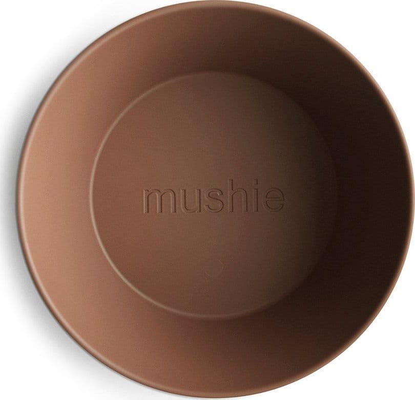 Set 2 Ciotole Mushie Round – Caramello