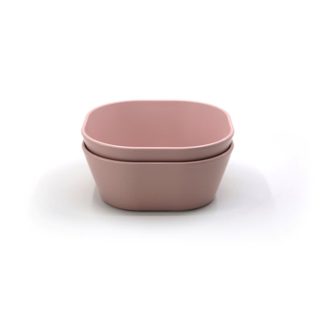 Set 2 Ciotole Mushie Square – Rosa