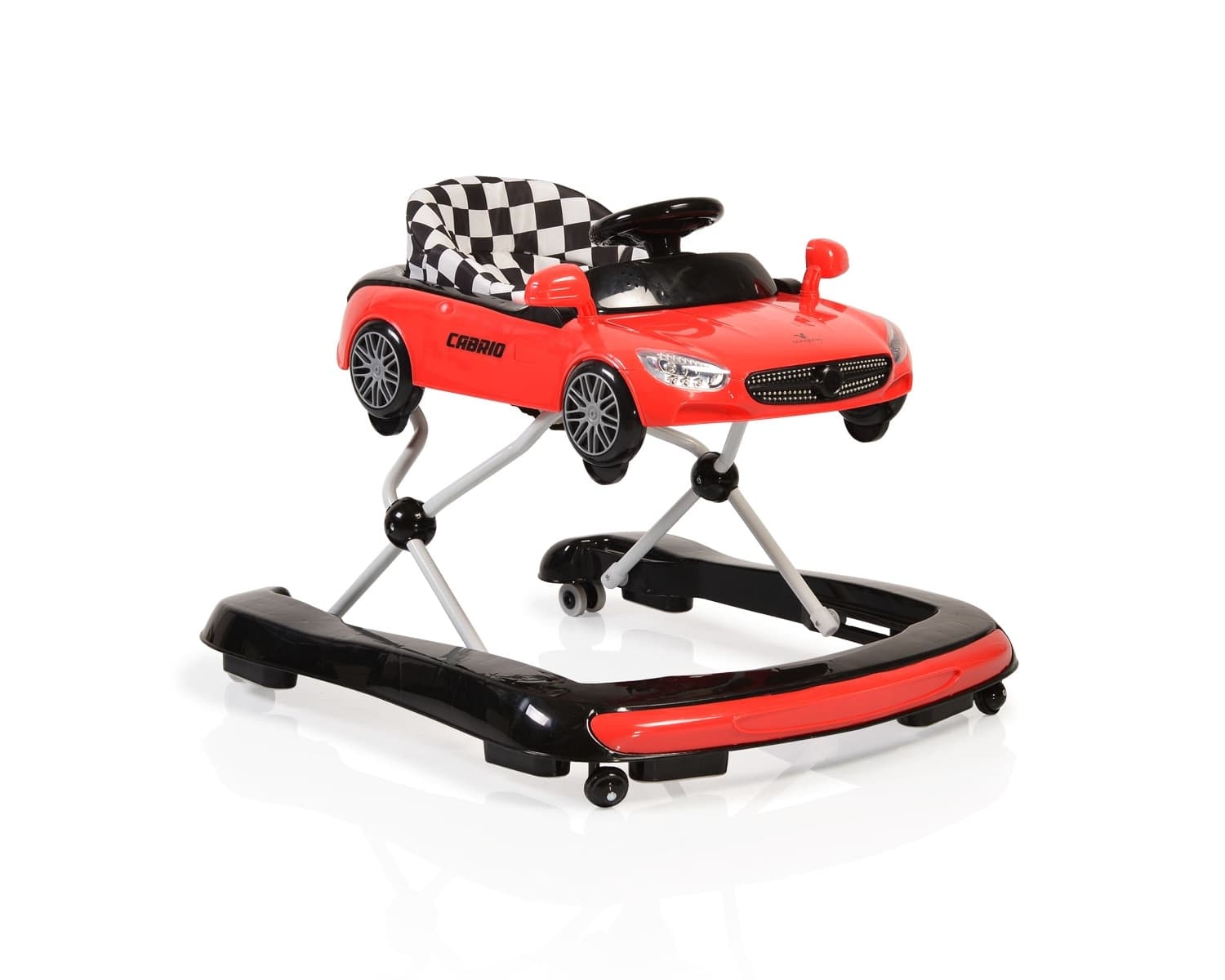 Girello 2 in 1 Cangaroo Cabrio – Rosso – Moni Trade