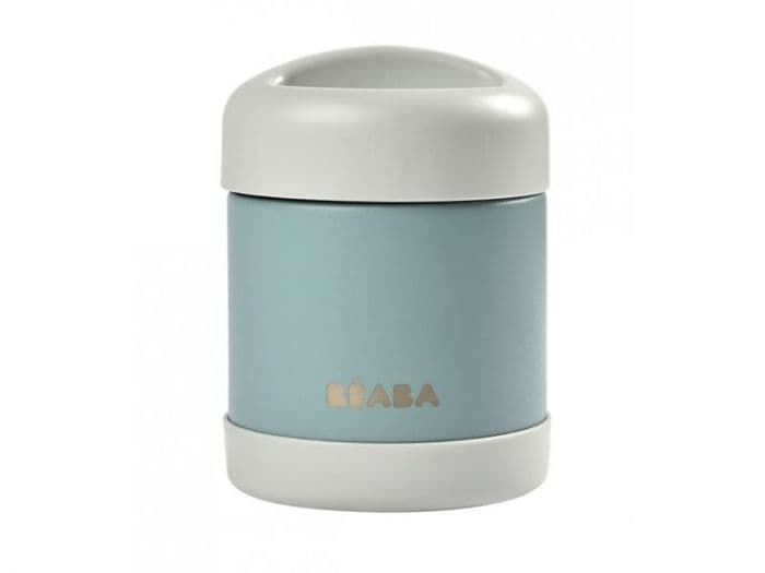 Porta Pappa Ermetico Bèaba Acciaio Inossidabile 300ml – Azzurro&Grigio