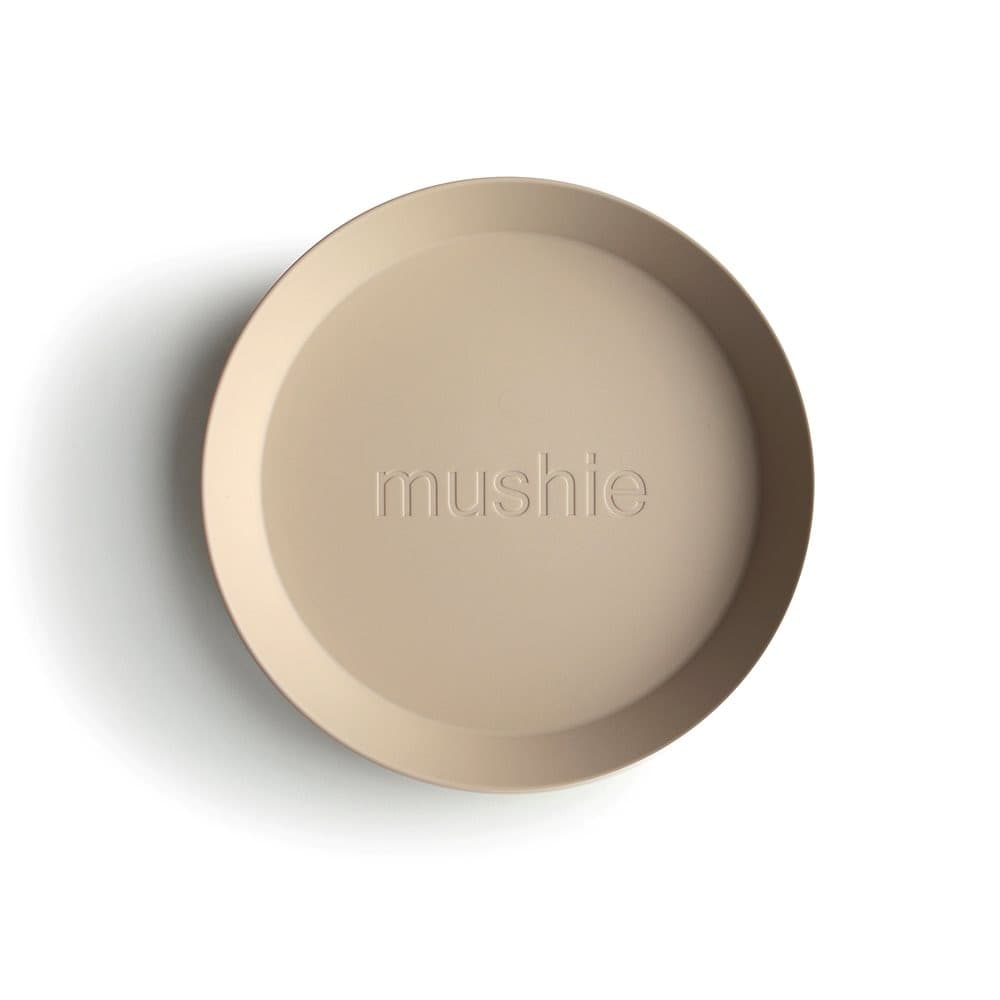 Set 2 Piatti Mushie Round – Vaniglia
