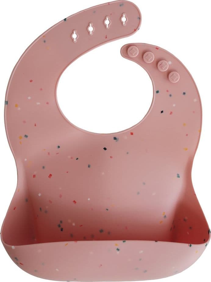 Bavaglino Silicone Mushie – Rosa Cipolla