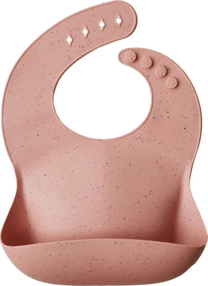 Bavaglino Silicone Mushie – Pesca