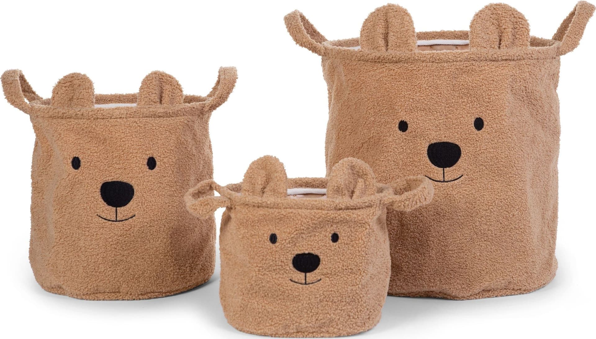 Cestino Portaoggetti Childhome Teddy 30X30X30 CM – Beige