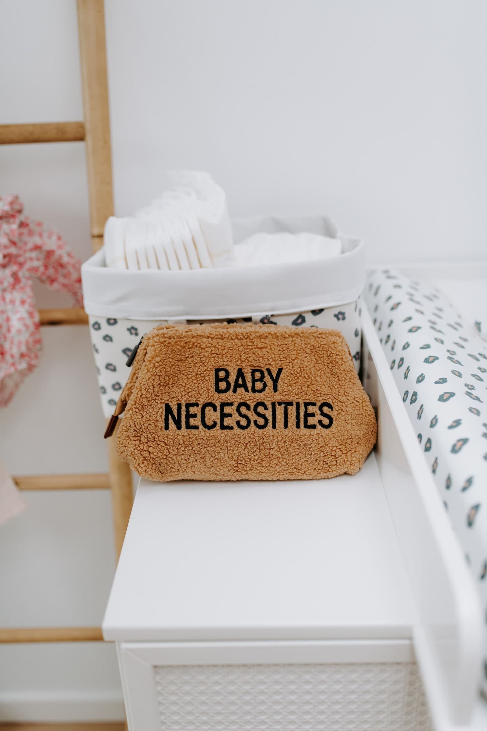 Borsa da Toilette Childhome Baby Necessities Teddy Beige - 5