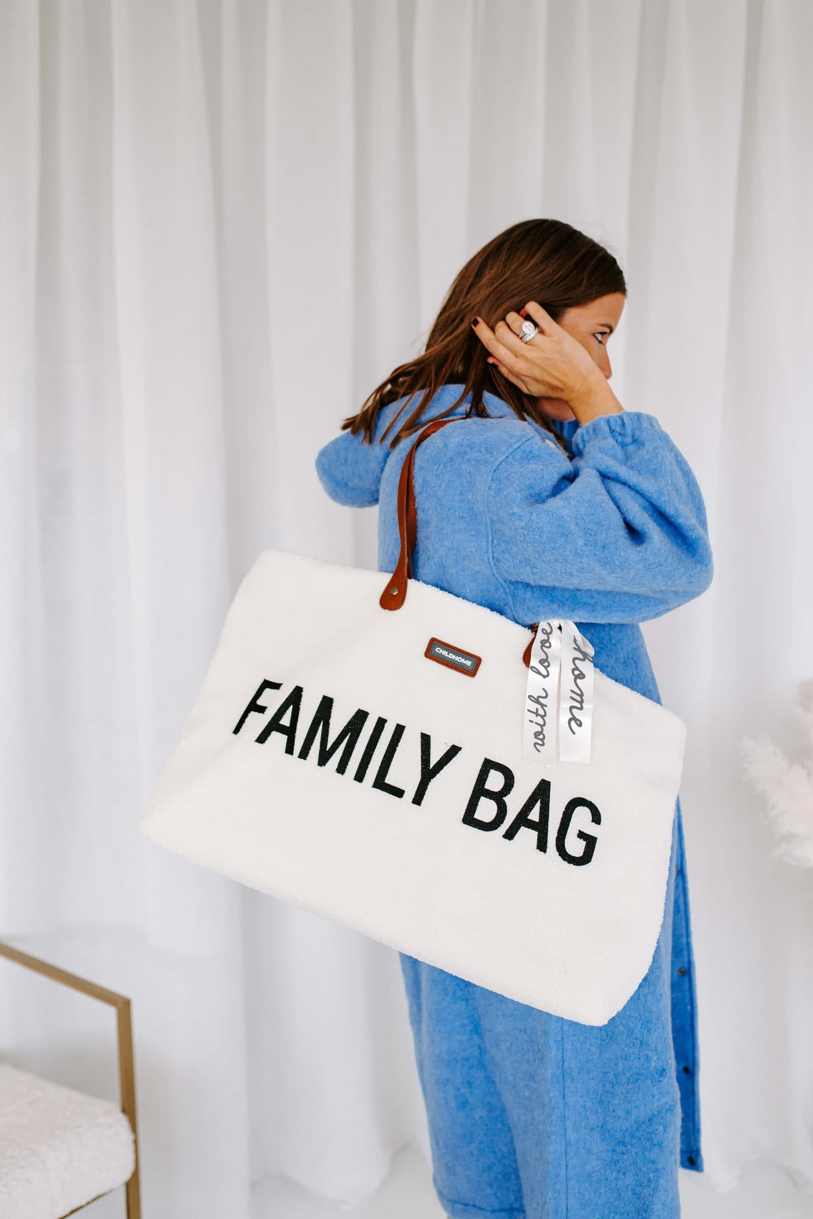 Borsa Nursery Childhome Family Bag Teddy Off White Ecrù - 7